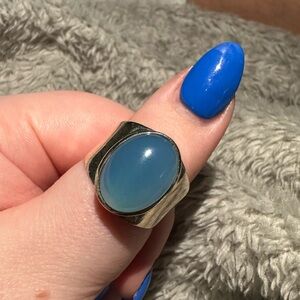 Blue Chalcedony Ring